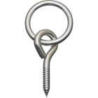 National 2 In. Dia. x 3/8 Thick Zinc-Plated Steel Hitch Ring with Screw Eye Image 1